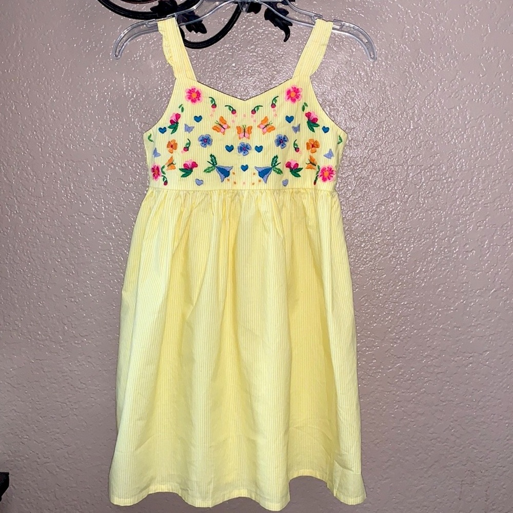Yellow Striped Girl Dress 8